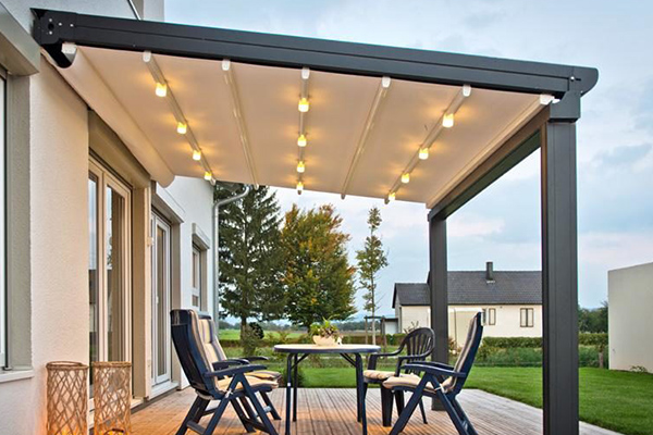 kumandalı motorlu pergola